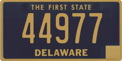 DE license plate 44977