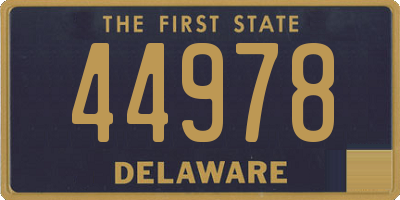 DE license plate 44978