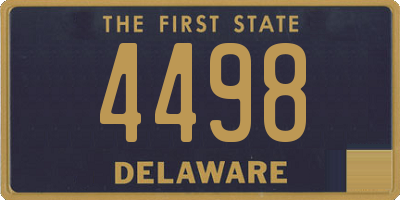 DE license plate 4498