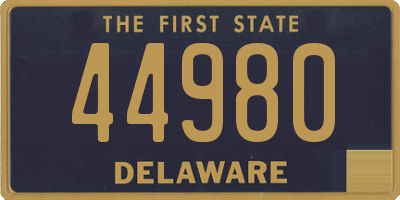 DE license plate 44980