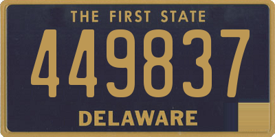 DE license plate 449837