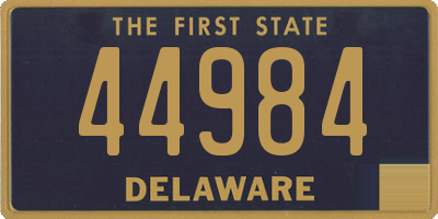 DE license plate 44984