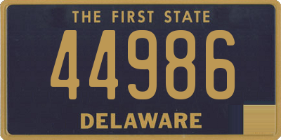 DE license plate 44986