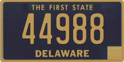 DE license plate 44988