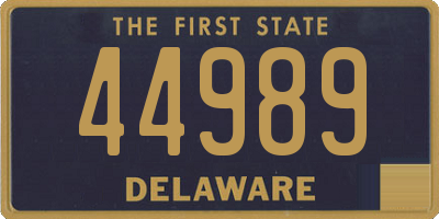 DE license plate 44989