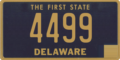 DE license plate 4499
