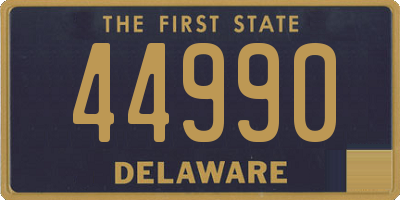 DE license plate 44990