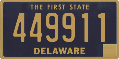 DE license plate 449911