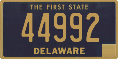 DE license plate 44992