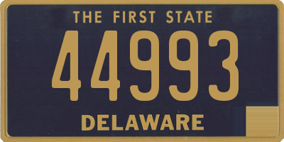 DE license plate 44993