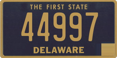 DE license plate 44997