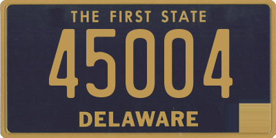 DE license plate 45004