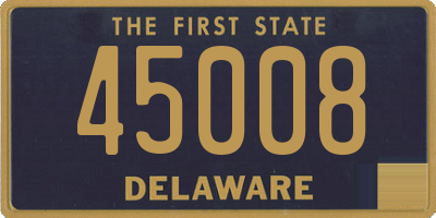 DE license plate 45008