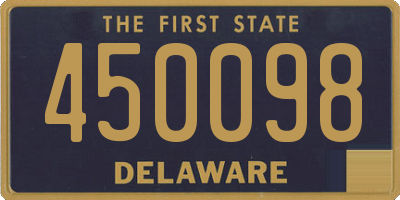 DE license plate 450098