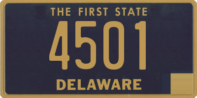 DE license plate 4501