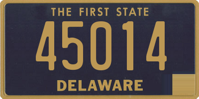 DE license plate 45014