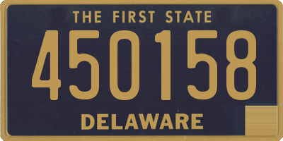DE license plate 450158