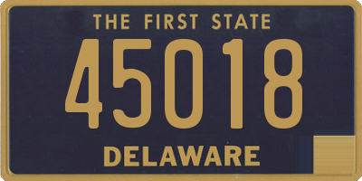 DE license plate 45018