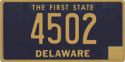 DE license plate 4502