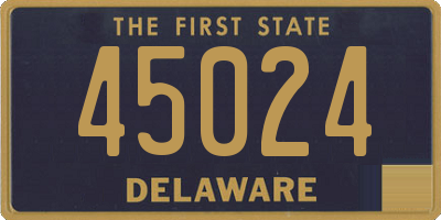 DE license plate 45024