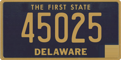 DE license plate 45025