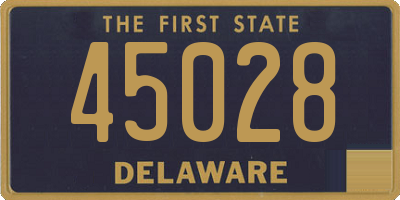 DE license plate 45028