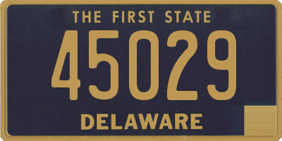 DE license plate 45029