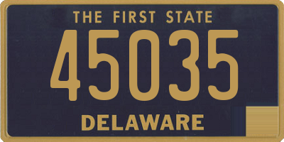 DE license plate 45035