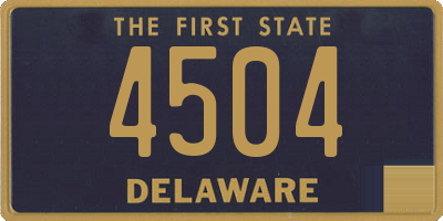 DE license plate 4504