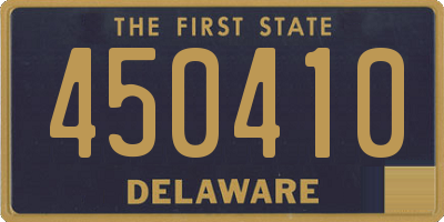 DE license plate 450410