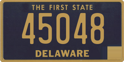 DE license plate 45048