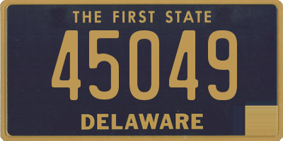 DE license plate 45049