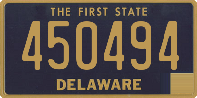 DE license plate 450494