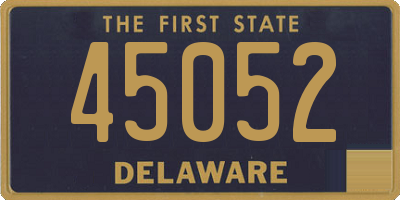 DE license plate 45052