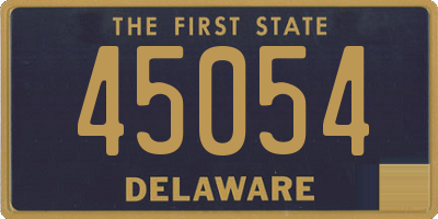 DE license plate 45054