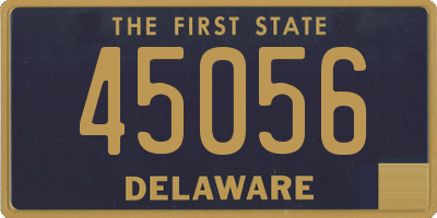 DE license plate 45056