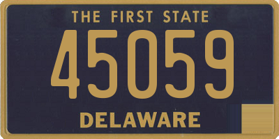 DE license plate 45059