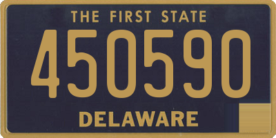 DE license plate 450590