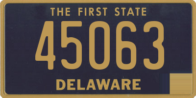 DE license plate 45063