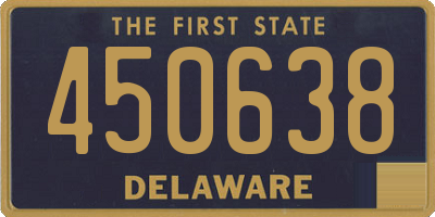 DE license plate 450638