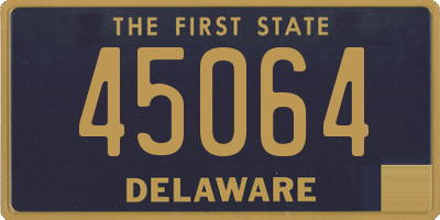 DE license plate 45064