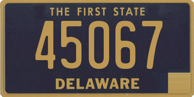 DE license plate 45067