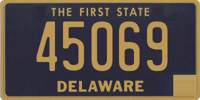 DE license plate 45069