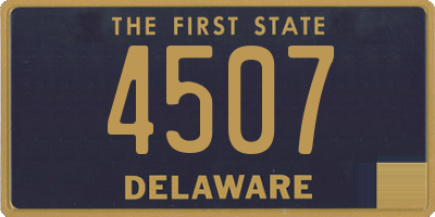 DE license plate 4507