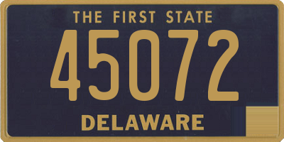 DE license plate 45072
