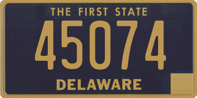 DE license plate 45074