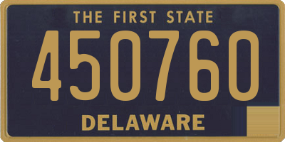 DE license plate 450760