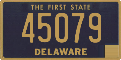 DE license plate 45079