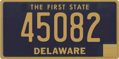 DE license plate 45082