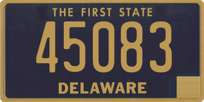 DE license plate 45083